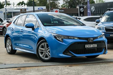 Blue 2021 Toyota Corolla Hatch ASCENT SPORT F