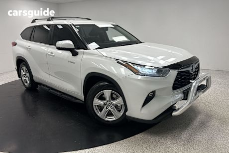 White 2022 Toyota Kluger Wagon Gx Hybrid Awd
