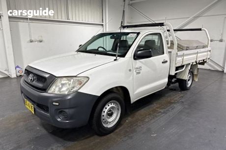 White 2009 Toyota Hilux Ute Tray WORKMATE R
