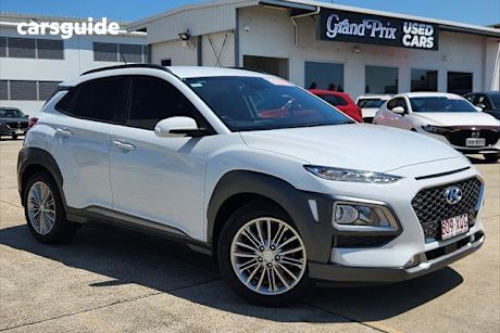 White 2017 Hyundai Kona SUV ELITE F