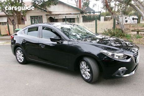 Black 2016 Mazda Mazda3 Sedan MAXX F