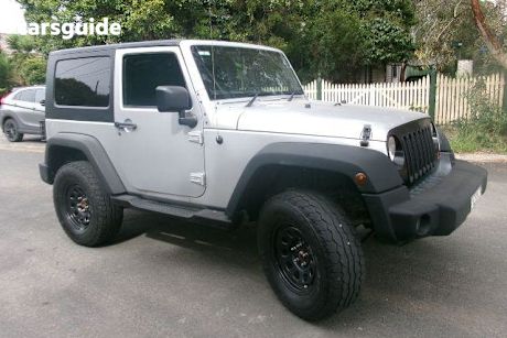 Silver 2010 Jeep Wrangler Sedan SPORT 4X4
