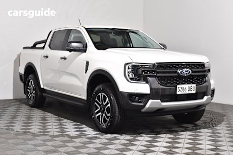 White 2024 Ford Ranger Ute Tray SPORT 4X4