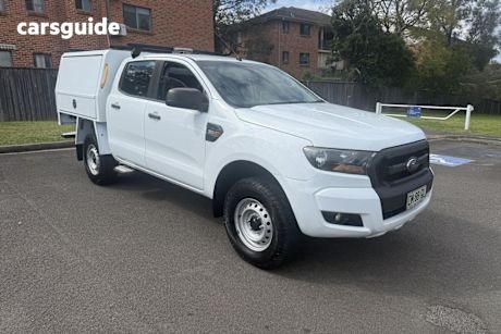 White 2017 Ford Ranger Crew Cab Chassis Xl 3.2 (4X4)