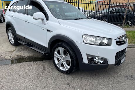 White 2013 Holden Captiva Wagon 7 Lx (4X4)