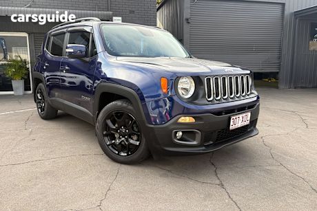 Blue 2017 Jeep Renegade Wagon Longitude