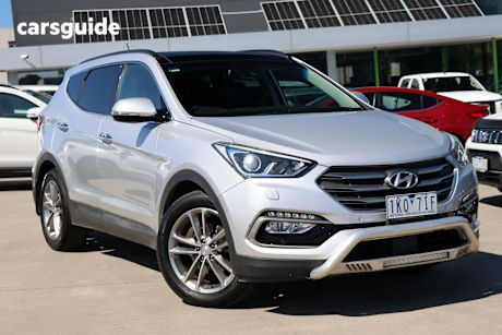 Silver 2016 Hyundai Santa FE SUV HIGHLANDER 4X4