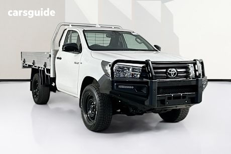 White 2022 Toyota Hilux Cab Chassis Workmate (4X4)