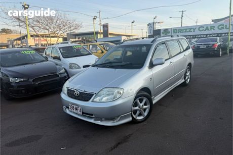 Silver 2003 Toyota Corolla Wagon Levin