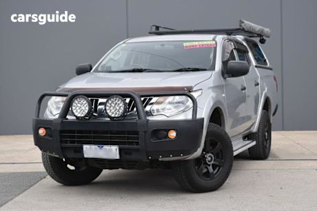 Silver 2015 Mitsubishi Triton Double Cab Utility Glx (4X4)