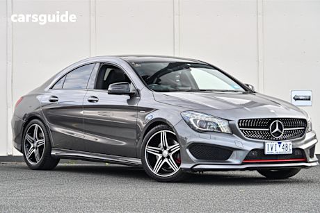 Grey 2014 Mercedes-Benz CLA-Class Coupe CLA250 SPORT 4WD