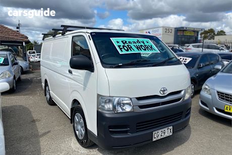 White 2009 Toyota HiAce Van Lwb