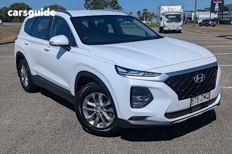 White 2019 Hyundai Santa FE SUV ACTIVE 4X4