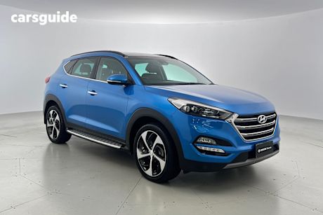 Blue 2016 Hyundai Tucson Wagon Highlander (Awd)