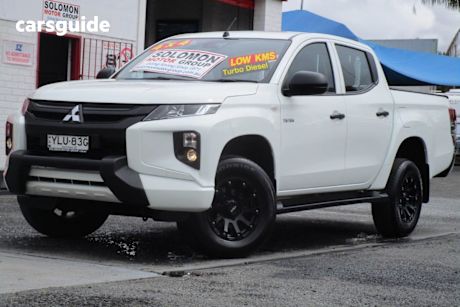 White 2021 Mitsubishi Triton Double Cab Pick Up Glx Adas (4X4)