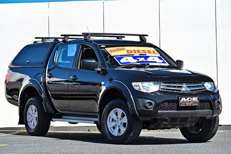 Black 2014 Mitsubishi Triton Ute Tray GLX 4X4