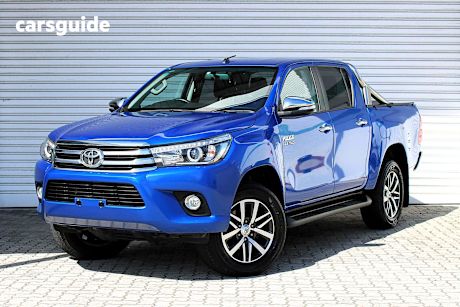 Blue 2016 Toyota Hilux Ute Tray SR5 4X4