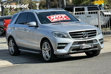 Silver 2014 Mercedes-Benz ML SUV ML400 4X4