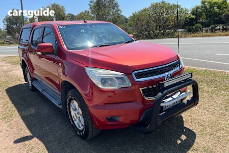 Red 2012 Holden Colorado Crew Cab Pickup Lt (4X4)
