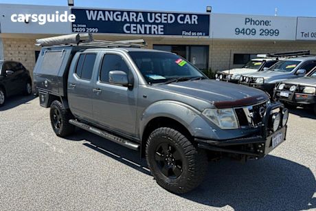 Grey 2011 Nissan Navara Dual Cab Pick-up St (4X4)