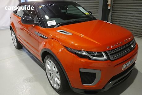 Orange 2016 Land Rover Evoque Convertible TD4 180 SE Dynamic