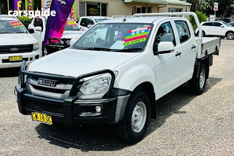 White 2020 Isuzu D-MAX Ute Tray SX 4X4