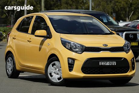 Yellow 2021 Kia Picanto Hatch S F