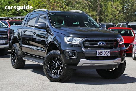 Black 2019 Ford Ranger Ute Tray WILDTRAK 4X4