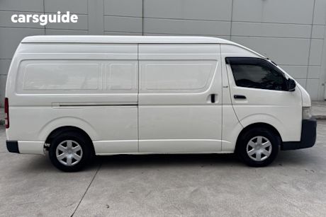 White 2009 Toyota HiAce Van Slwb