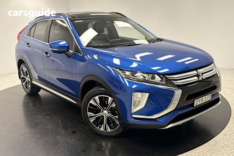 Blue 2017 Mitsubishi Eclipse Cross SUV EXCEED 4X4
