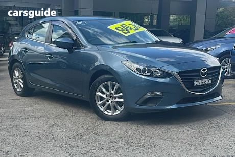 Blue 2014 Mazda 3 Hatchback Maxx
