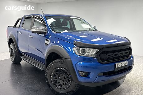 Blue 2021 Ford Ranger Ute Tray XLT 4X4