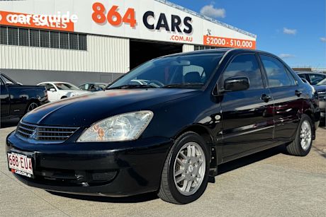 Black 2007 Mitsubishi Lancer Sedan ES F