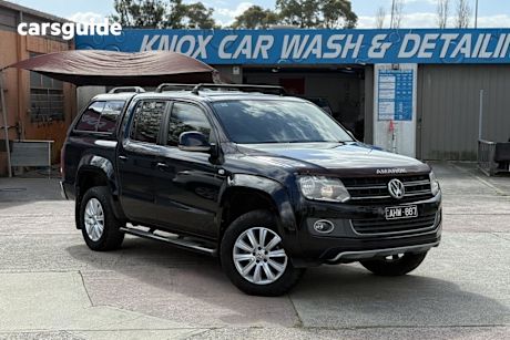 Black 2016 Volkswagen Amarok Dual Cab Utility Tdi420 Highline (4X4)