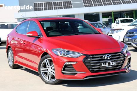 Red 2016 Hyundai Elantra Sedan SR TURBO F