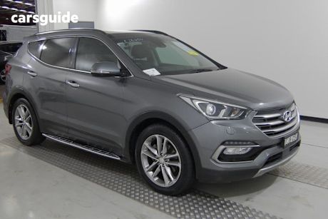Grey 2015 Hyundai Santa FE Wagon Highlander Crdi (4X4)