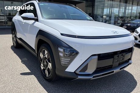 White 2025 Hyundai Kona SUV PREMIUM F