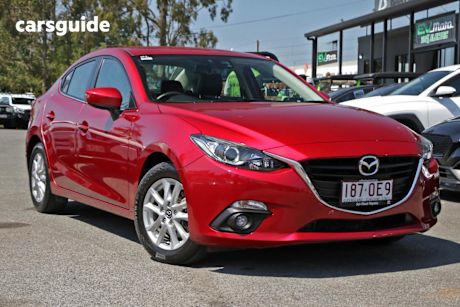 Red 2015 Mazda Mazda3 Sedan TOURING F