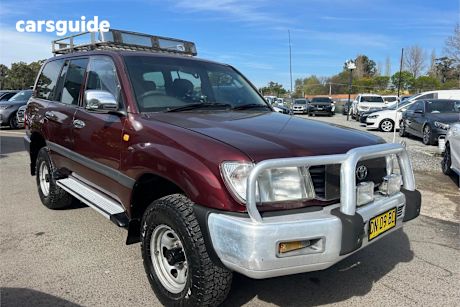 Red 1999 Toyota Landcruiser SUV GXL 4X4