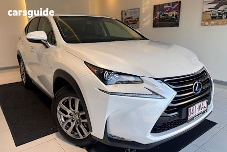 White 2015 Lexus NX300H Wagon Luxury Hybrid (Fwd)
