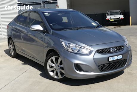 Blue 2018 Hyundai Accent Sedan Sport