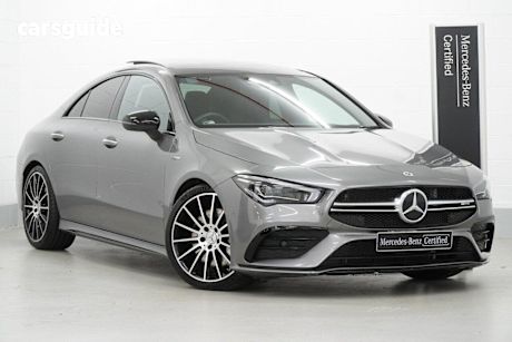 Grey 2022 Mercedes-Benz CLA-Class Coupe CLA35 AMG 4WD