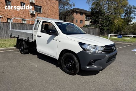 White 2018 Toyota Hilux Cab Chassis Workmate