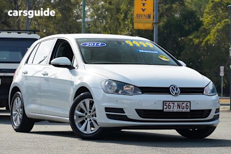 White 2014 Volkswagen Golf Hatchback 90 Tsi Comfortline