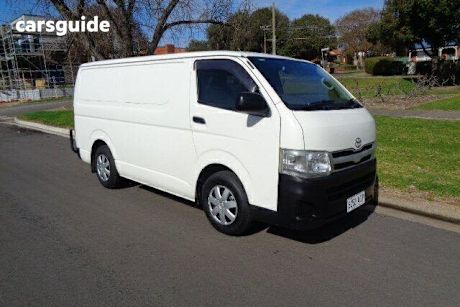 White 2013 Toyota HiAce Van Lwb
