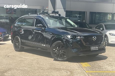 Black 2025 Mazda CX-80 Wagon D50E Gt