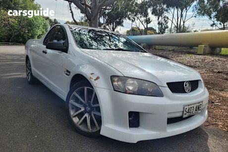 White 2010 Holden Commodore Utility Omega
