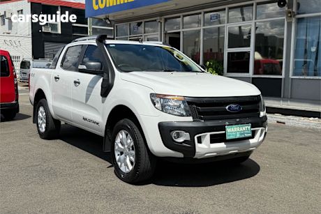 White 2012 Ford Ranger Ute Tray WILDTRAK 4X4