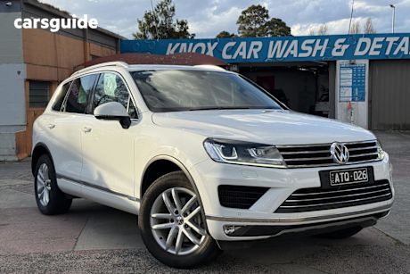White 2018 Volkswagen Touareg Wagon 150 Tdi Element