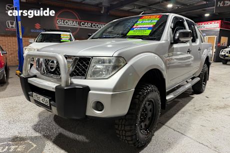 Silver 2009 Nissan Navara Ute Tray ST-X 4X4